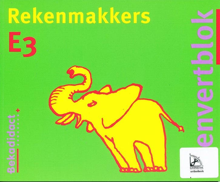 Stenvert Rekenmakkers E3 (per stuk), Boeken, Schoolboeken, Verzenden