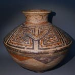 Cocle, Panama, Terracotta Grote versierde kruik GEPUBLICERD