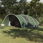 vidaXL Tunnel Tent 8-Person met dak Groen 710 x 460 x 245 cm, Caravans en Kamperen, Verzenden, Nieuw