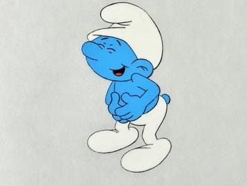 Hanna-Barbera - Originele animatie-cel - The Smurfs (1981), Nieuw in verpakking