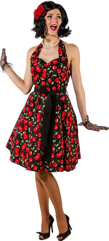 Kersen Jurk Rockabilly Cherry, Kleding | Dames, Ophalen of Verzenden, Nieuw