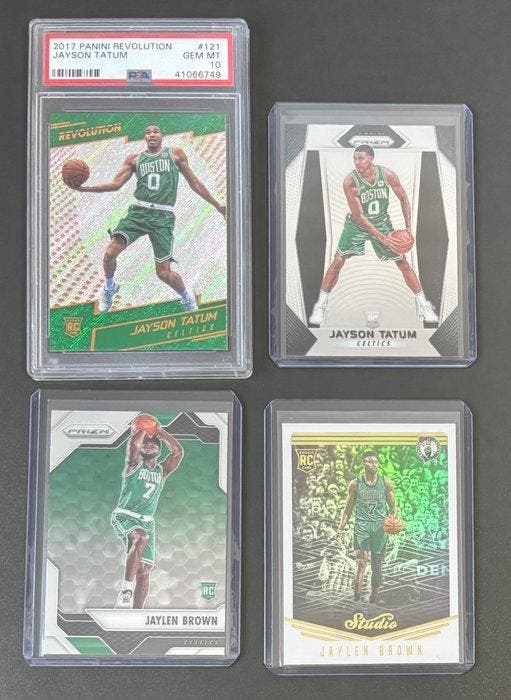 2016, 2017 Panini Prizm - Celtics: Jayson Tatum, Jaylen, Verzamelen, Stickers