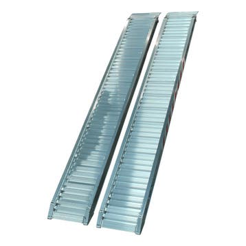 Metalmec Set oprijplaten recht aluminium 2500 x 300 opleglip, Ophalen of Verzenden, Nieuw