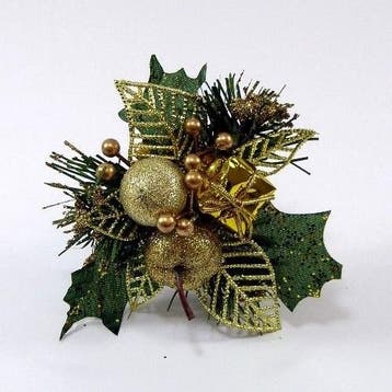 Kerstbijsteker Goud Appel Cadeautje en Besjes per stuk, Ophalen of Verzenden, Nieuw