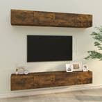 vidaXL Tv-wandmeubels 4 st 100x30x30 cm gerookt eiken, Huis en Inrichting, Kasten | Televisiemeubels, 100 tot 150 cm, Verzenden