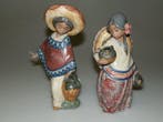 Lladró - Beeld, Coppia di messicani con brocche - 16 cm -