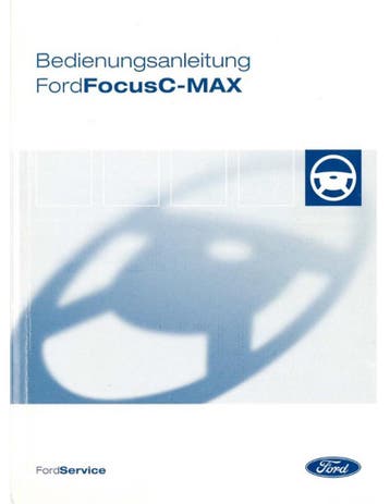 2004 FORD FOCUS C-MAX INSTRUCTIEBOEKJE DUITS, Auto diversen, Handleidingen en Instructieboekjes