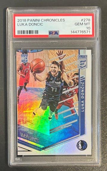 2018 Panini Chronicles Luka Doncic #278 Rookie-kaart - PSA, Nieuw