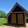 FLEX FENCE SHUTTERS | 220 CM LANG | ZWART SET   2 STUKS, Nieuw, Veranda
