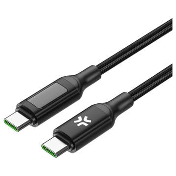 Celly 100W USB-C > USB-C LED Display Kabel 200cm, Verzenden, Nieuw