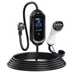 Mobiele Lader 3.7 kW Type 2 | 5m & 10m 1-fase App functie, Auto diversen, Laadpalen, Verzenden, Nieuw
