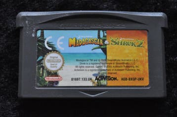 Madagascar + Shrek 2  Gameboy Advance, Spelcomputers en Games, Verzenden, Nieuw