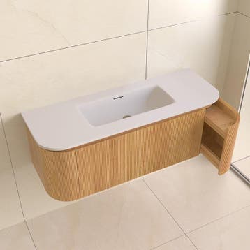 Sani Royal Eleganza Japandi rond badmeubel 120 cm, Nieuw