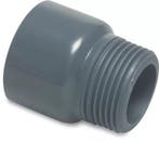 Pvc puntstuk, buitendraad handgevormd-125 mm x 3, 16 bar, Verzenden, Nieuw