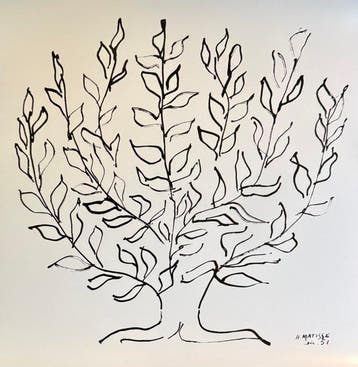 Henri Matisse (1869-1954) - Le Platane, 1951”. Gesigneerd, Antiek en Kunst