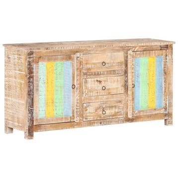 vidaXL Dressoir 151x40x75 cm ruw acaciahout, Huis en Inrichting, Kasten | Dressoirs, Verzenden, 150 tot 200 cm, Nieuw, 25 tot 50 cm