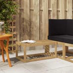 vidaXL Buitenstoolbank Wit 79 x 43 x 37 cm Massief, Verzenden, Nieuw