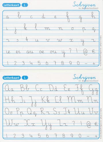 Schrijven in de basisschool Versie 3 Letter/cijferkaart Link, Boeken, Verzenden, Nieuw