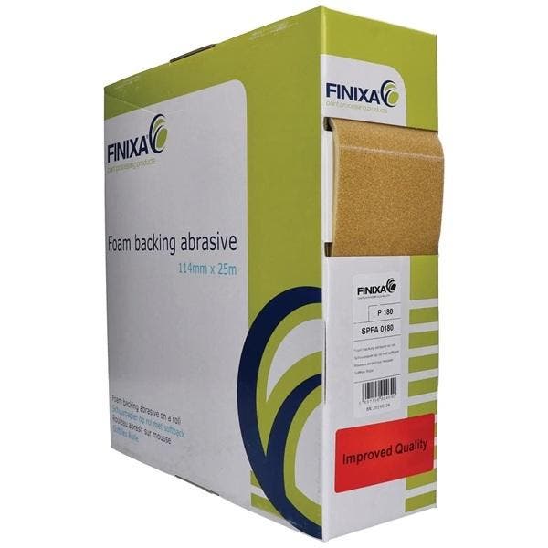 Schuurpapier op rol met Softback 114mm x 25m - Finixa, Auto diversen, Autogereedschap, Nieuw, Verzenden