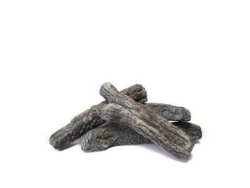 Cosi ceramic woodlogs 4 pieces, Nieuw, Gas