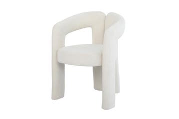 Stoel ARCH crème wit teddyfleece fauteuil - 70010, Ophalen of Verzenden, Nieuw