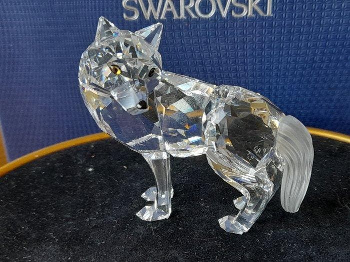 Swarovski - Beeldje - Wolf - 207549 - Box + Certificate -, Antiek en Kunst, Curiosa en Brocante