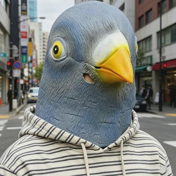 Grappig Duivenmasker - Vogelkop Kostuum voor Feestjes & Hall, Verzenden, Nieuw