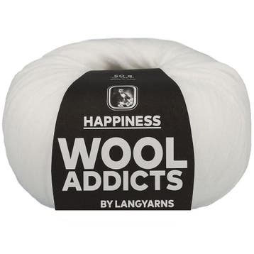 WoolAddicts Happiness - 01 wit - Katoen Garen, Ophalen of Verzenden, Nieuw
