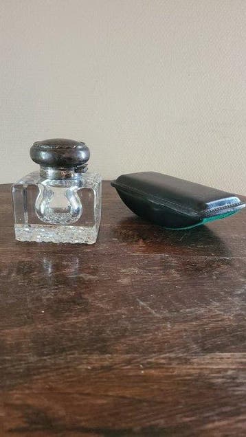 H. Steenaerts - H. Steenaerts - Inktpot (2) - Inkwell &, Antiek en Kunst, Antiek | Goud en Zilver