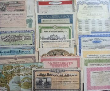 Spanje. 23 ACCIONES DE UN AMPLIO SECTOR DE EMPRESAS