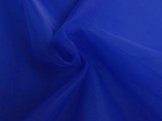 Organza stof – Blauw – Polyester stoffen, Hobby en Vrije tijd, Blauw, 120 cm of meer, Ophalen of Verzenden, Polyester