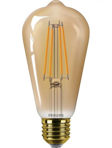 Philips LED Rustieklamp ST64 E27 3.1W 250lm 1800K Goud Ni..., Ophalen of Verzenden, Nieuw