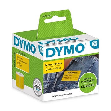 Dymo 2133400 verzend- en naambadge etiketten geel, Verzenden, Nieuw, Dymo