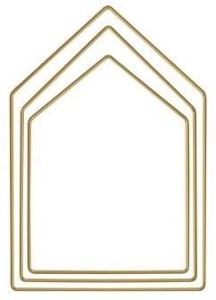 Metalen ring goud gelakt huisframe gesorteerd 19 cm 23 27,5, Huis en Inrichting, Ophalen of Verzenden, Nieuw