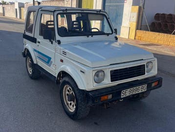 Suzuki Samurai cabrio, youngtimer,100% origineel / roestvrij, Keurmerk '100% Onderhouden', Gebruikt, Wit, Samurai