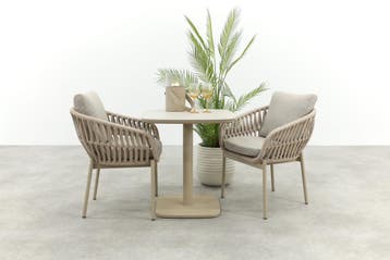 Romeo/Emma bistroset (3-dlg) - Latte, Verzenden, Nieuw, Overige materialen, Tuinset