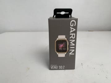 Garmin Venu Sq 2 40 mm crèmegouden aluminium rand met witte, Sieraden, Tassen en Uiterlijk, Smartwatches, Verzenden, Nieuw, Garmin