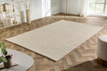 Design Vloerkleed WOL 240x160cm lichtbeige gemaakt van wol -, Huis en Inrichting, Ophalen of Verzenden, Nieuw