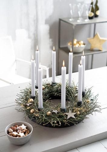 Oasis® eychenne® all black™ krans 40 cm per stuk zwart, Ophalen of Verzenden, Nieuw