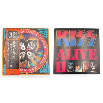 KISS - Kiss x2 LP Album set | Rock And Roll Over / Alive II, Nieuw in verpakking