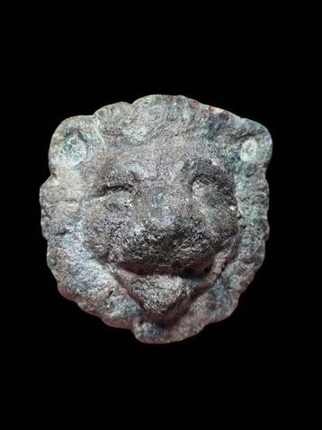 Oud-Romeins Brons Stunning en Rare Fontain Lion Ornament