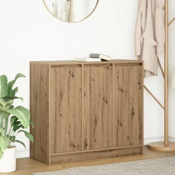 vidaXL Dressoir ambachtelijk spaanplaat hout ambachtelijk, Huis en Inrichting, Verzenden, Nieuw, Overige houtsoorten, Minder dan 50 cm