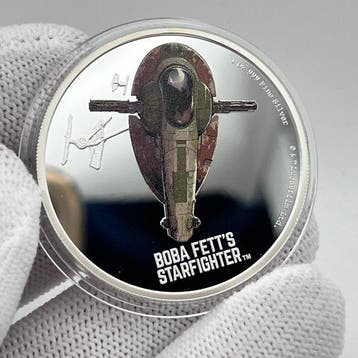 Niue. 2 Dollars 2022 – Star Wars: Boba Fett’s Starfighter –