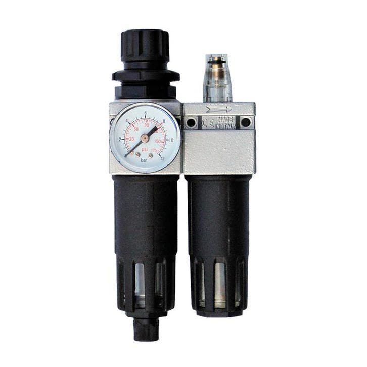 Luchtverzorgings set met manometer, drukregelaar,, Auto diversen, Autogereedschap, Verzenden