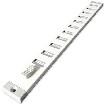 Aluminium afsluitbaar schuifrooster opbouw 300 x 30mm - WIT, Verzenden, Nieuw