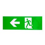 NOODVERLICHTING STICKER LINKS 300x100mm, Nieuw