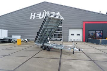 DEMO: Henra driezijdige kipper tandemas 3500kg 401x202cm, Auto diversen, Aanhangers en Bagagewagens, Zo goed als nieuw