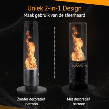 Sfeerhaard - Tafelhaard - Binnen & Buiten - Bio Ethanol - 40, Verzenden, Zo goed als nieuw