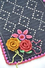 Filet gehaakte sjaal  Haakpatroon, Ophalen of Verzenden, Nieuw, Breien of Haken, Wol of Garen