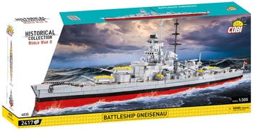 COBI WW2 4835 Battleship Gneisenau (Leger bouwsets), Kinderen en Baby's, Speelgoed | Bouwstenen, Verzenden, Nieuw